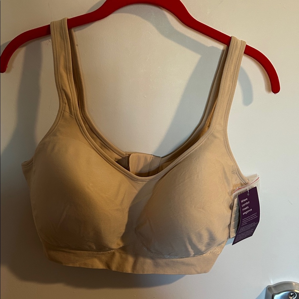 Elegant Cream Sports Bra 3x